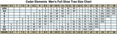 Cedar Elements Little Wholesale Program Cedar Shoe Trees, 6 Pair, Red, Large