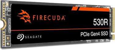 SSD Seagate FireCuda 530R 4TB NVMe PCIe Gen4 x4 для PS5/PC - 7400 МБ/с, 3D TLC NAND, 5.050TBW, Data Rescue Service