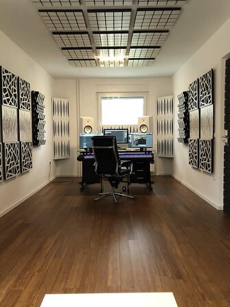 Набір акустичних панелей для звукопоглинання та дифузії WAVE Sonoma, 50x50x5 см, 4 шт. — декоративні панелі для шумоізоляції та корекції акустики