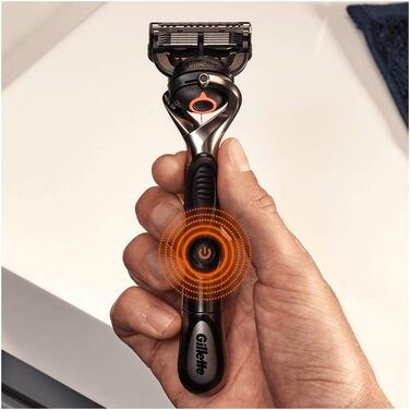 Електрична бритва Gillette Fusion5 ProGlide Power для чоловіків, металева, чорна, 1 шт.