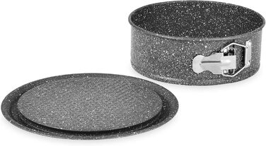 Форма для випічки Tognana Pure Roq, 22 см, знімні бортики, алюміній, чорна (7 дюймів)