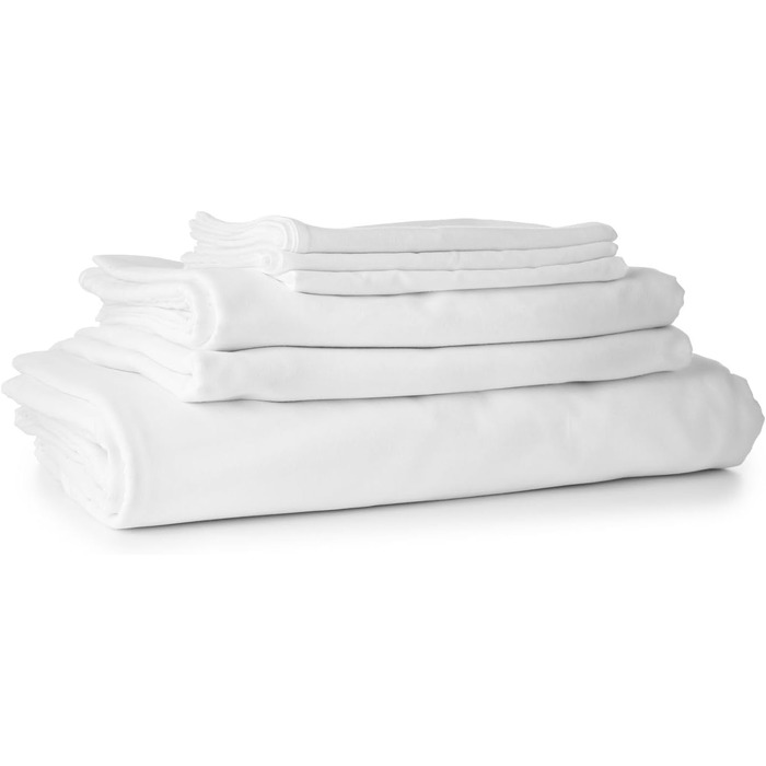 Texpot fitted sheet 240 x 300 cm, smooth white, 100% cotton, without elastic, also suitable for crafting and painting.