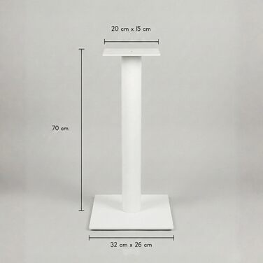 Підставка для акустики Sonorous SP100-70 Weiß (пара) – 70 см, алюміній, скло, 20 кг, кабель-менеджмент