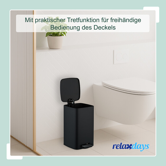 Relaxdays Square Cosmetic Container 8 Liters