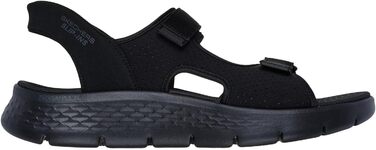 Сандалі Skechers Go Walk Flex чоловічі, 47 EU, чорно-лаймові, текстиль