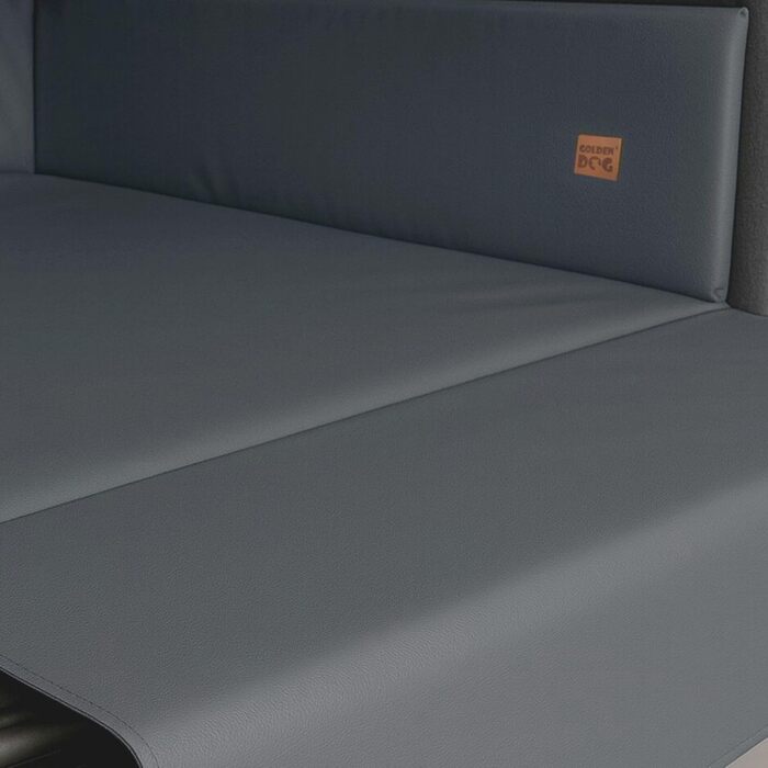 Килимок для собак у багажник Golden Dog, захист сидінь авто, штучна шкіра, сірий, 110 x 90 см