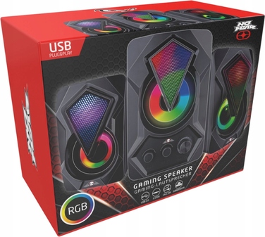 Ігрові колонки No Gear з багатокольоровою RGB-підсвіткою, USB