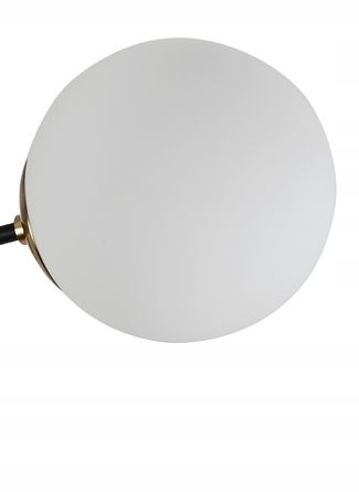 Підвісна люстра Krislamp, чорно-золота, на 6 ламп, цоколь E27