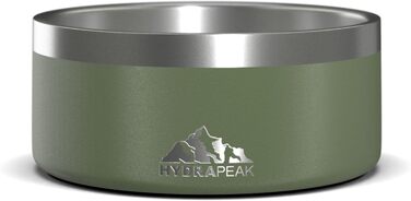 Миска для собак Hydrapeak, неслизька, з нержавіючої сталі, велика та маленька, 907 мл / 1,8 л, кілька розмірів, (4 чашки, Графіт) Сірий (Графіт//Nature's Delight) (Листя шавлії, 4 Cup)