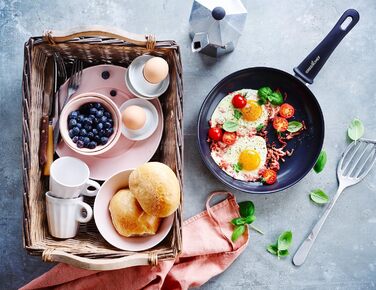 GreenChef Diamond Soft Grip Non-Stick Coating, 30cm, PFAS-free, Induction, Dishwasher Safe, Black 30cm (Frying Pan, 20cm Frying Pan)