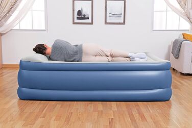 Надувний матрац Bestway Tritech Queen розмір 203x152x56 см з вбудованим насосом