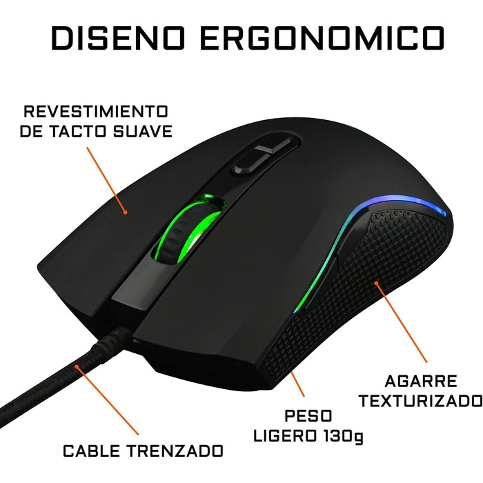 G-Lab Combo Yttrium: Комплект клавіатури та миші для геймінгу, 105 клавіш, миша 2600 DPI, мишкапад, сумісність з PC/PS4/PS5