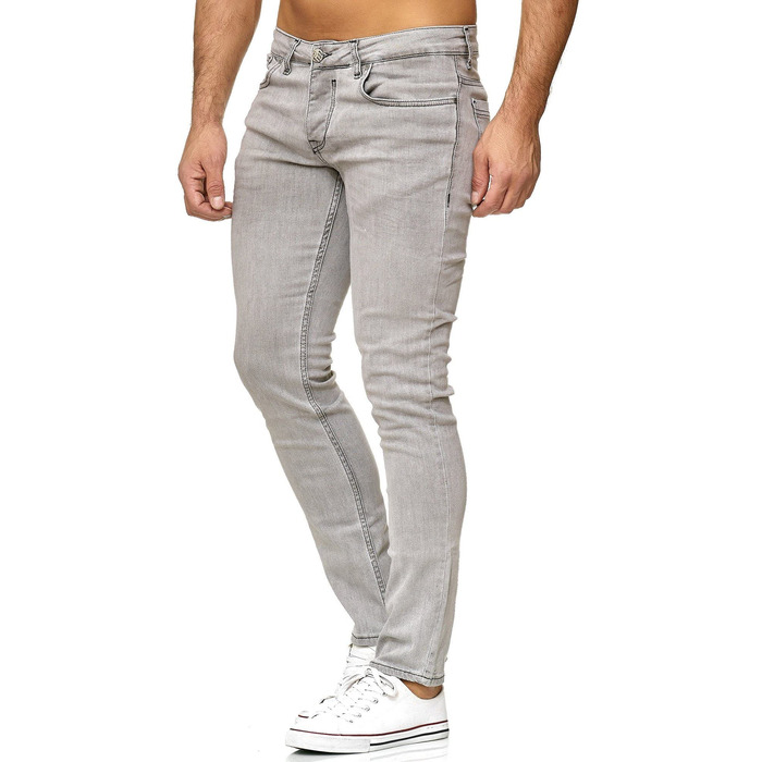 Чоловічі джинси Tazzio Slim Fit сірі, еластичні, модель 16533, 32W/34L
