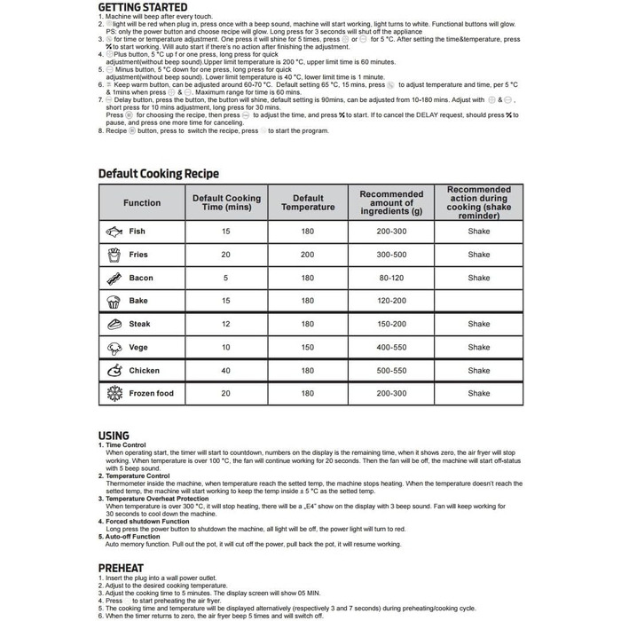 Фритюрниця Berlinger Haus Sahara Collection 8 л з цифровим дисплеєм та 8 автоматичними програмами | Без олії та жиру