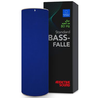 Бас-пастка Addictive Sound Bassfalle Rund Standard для студії, акустична панель зі спеціалізованою ватою (80-210 Гц), Saphir, 98 см