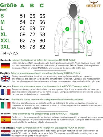 Світшот ROCK-IT з капюшоном Slim Fit для чоловіків, Heavy Hoodie на блискавці, Ziphood, Workerhoodie, чорний, червоний, зелений, темно-синій, темно-сірий, синій, XXL [S-3XL]