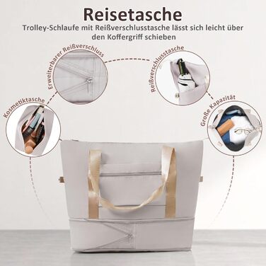 Набір валіз Merax Hartschalen з 5 частин (3 валізи, 2 косметички), рожево-коричневий та хакі, з колесами, для подорожей