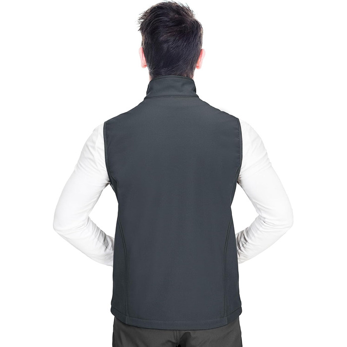 Чоловіча жилетка Outdoor 33000ft з м'якого флісу, водонепроникна, Softshell, XXL, темно-сіра