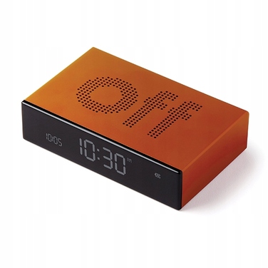 Двосторонній будильник Lexon Flip Premium: акумуляторний, алюмінієвий, з USB-C