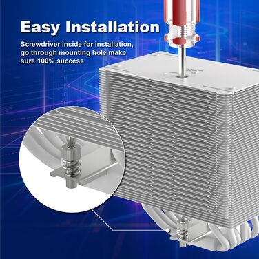 Scythe Mugen 6 White ARGB - Кулер для CPU з RGB підсвічуванням, 120мм, LGA1700, LGA1151, AM5/AM4