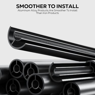 Поличка для душу Nieifi без свердління, кутова, з нержавіючої сталі, 4 яруси, чорна