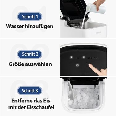 Машина для приготування льоду COSTWAY 2L, 15 кг/24 год, з LED-підсвічуванням та лопаткою