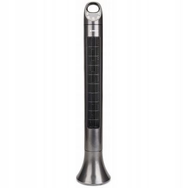 Колонний вентилятор Powermat SATIN TOWER-80, сріблястий/сірий