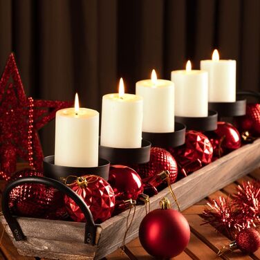 DEUBA® Новорічні кулі 66 шт. Ø 3-6 см, пластик, матові/глянцеві, прикраси для ялинки, новорічний декор (червоні)