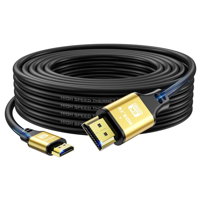 HDMI кабель 4K 12 м (18Gbps, 4K@60Hz, HDR, Ethernet, Audio Return) сумісний з Xbox, PS5/PS4, HDTV, Laptop