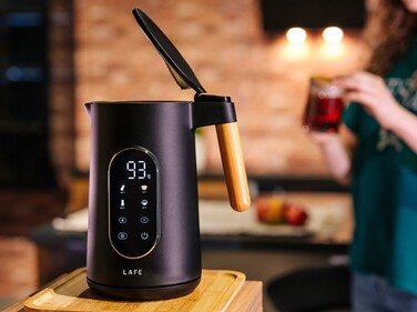 Електричний чайник Lafe KettleX Pro, 2200 Вт, 1,7 л, чорний