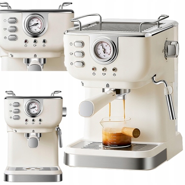 Рістковий кавомашина Bedee, 1050 Вт, біла