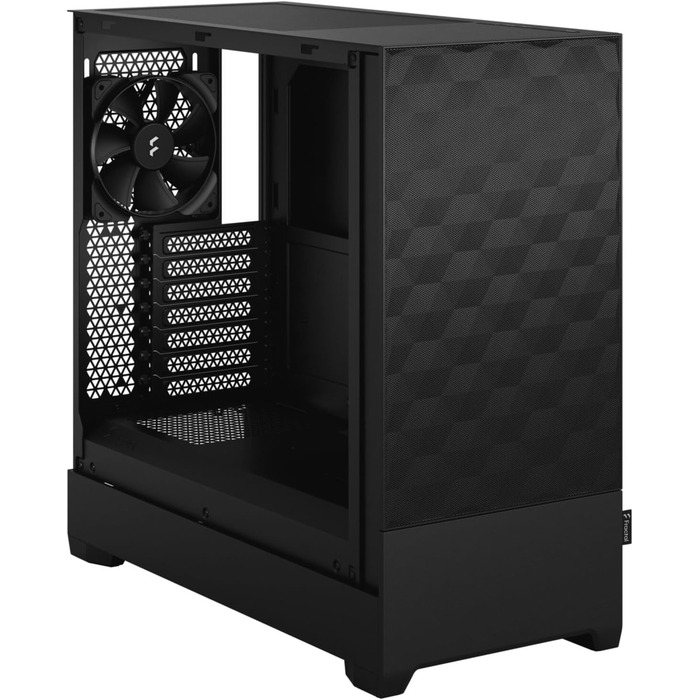 Корпус для ПК Fractal Design Pop Air Black з темним склом та сіткою Honeycomb Mesh - 3 вентилятори, ATX, чорний
