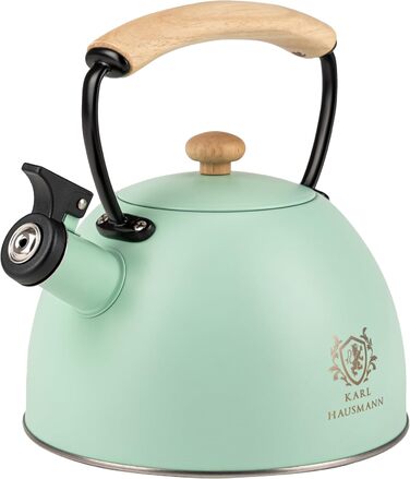 Електричний чайник-заварник Induktion 2.5L з автоматичним свистком - нержавіюча сталь для індукційних, газових та електричних плит