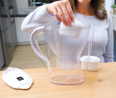 Набір 6 фільтрів для води Aqualogis Pure+ (сумісні з Brita та Dafi) для фільтрувальних глечиків