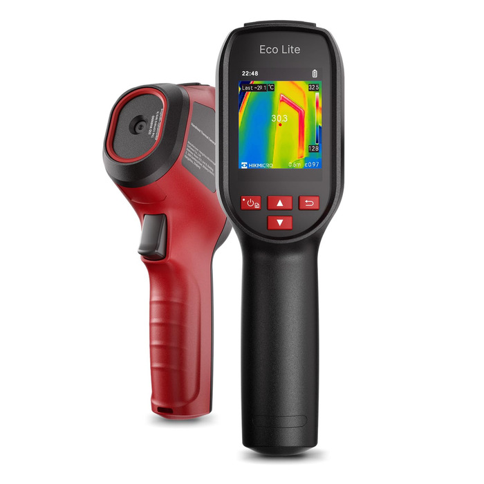 Термометр Eco Lite: діапазон -20°C до 550°C, візуальний дисплей, інфрачервоний датчик, HVAC-інструмент, подвійний режим, 14 годин роботи