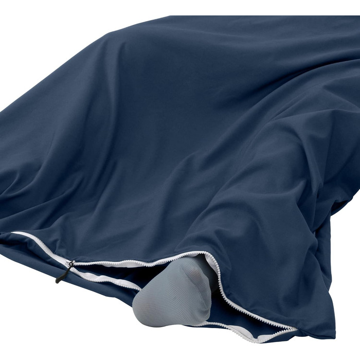 Traveler's Pal Hüttenschlafsack made from 100% Duraweave - Sleeping bag with side and foot zipper - Lightweight and thin insert summer sleeping bag, breathable and skin-friendly