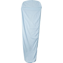 Спальний мішок-вкладиш Ferrino Comfort Liner Mummy, блакитний, легкий, для кемпінгу
