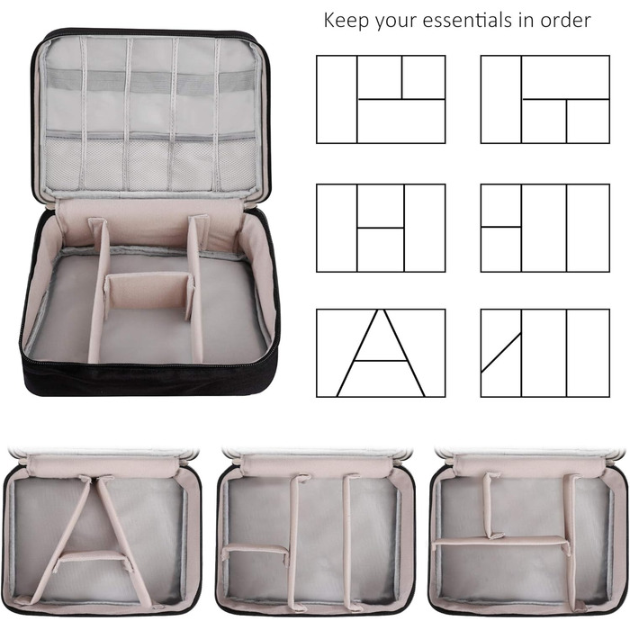 Водонепроникна органайзер-сумка для кабелів та аксесуарів QIMEI-SHOP | SD-картки, флешки, Power Bank, HDD