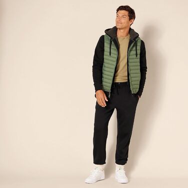 Чоловіча толстовка Aazon Essentials з флісовою підкладкою та блискавкою, темно-синій (3XL, чорний)