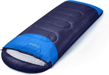 Coolzon Sleeping Bag Outdoor for Camping, 3-4 Seasons, Adult Quilt Sleeping Bag Small