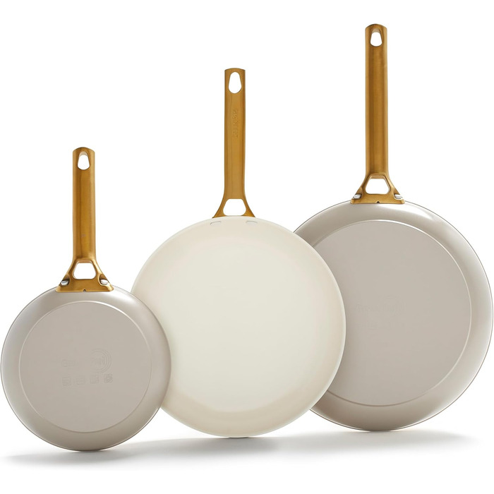 Набір сковорідок GreenPan Reserve: антипригарне покриття Ceramic, 20.3 см та 25.4 см, без PFAS, для плити та духовки