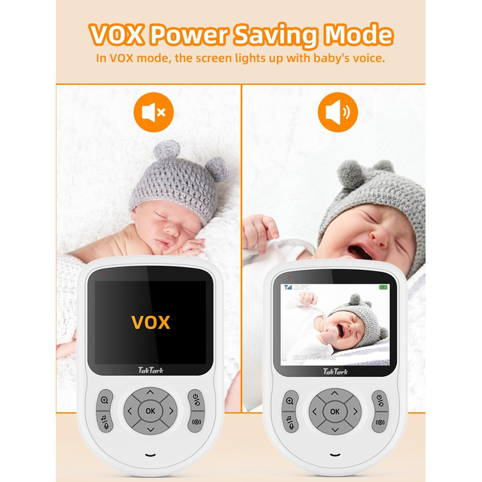 Дитячий відеоняня TakTark з камерою, 2.8