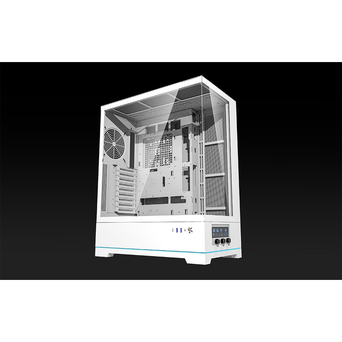 Корпус для ПК DarkFlash DY451L Midi Tower ATX, ігровий, білий (з нижнім розміщенням БЖ)