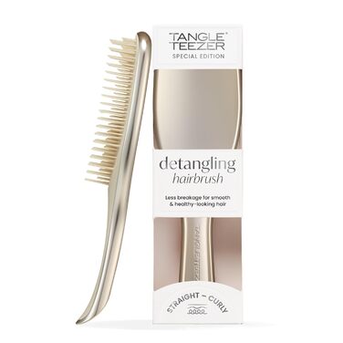 Тізер Тангл Ultimate Detangler – щітка для волосся для мокрого та сухого волосся. Розплутування, всі типи волосся, зменшення пошкоджень, шампань золото, хромоване покриття