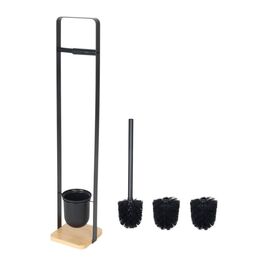 Relaxdays Toilet Set with Freestanding Bamboo Base