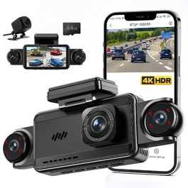 4-канальний автомобільний відеореєстратор 360° 4K+1080P, 5