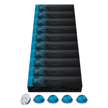 Кава Nespresso Vertuo Costa Rica | 100 капсул | Арабіка з Коста-Рики | Сумісна з VERTUO