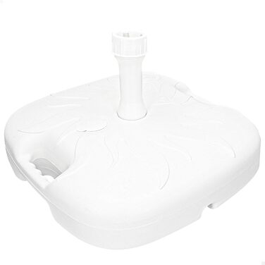 ACTIVE 61140 - Umbrella stand, parasol stand, umbrella base, refillable, white, dimensions 45 x 30 cm, robust, umbrella and parasol holders