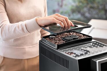 De'Longhi Magnifica S Smart ECAM 230.13.B Fully Automatic Coffee Machine with Milk Frother for Cappuccino, Espresso, Coffee, and Long Coffee. Features Direct Select Buttons and Rotary Control, 2-Cup Function, Black. Fully Automatic Coffee Machine with Buttons & Rotary Control