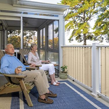 Coolaroo Privacy Screen Fabric Roll for Privacy, Carport, Fence, Windscreen, 70% UV Protection, 1.8 x 25.4 ft, Sandstone